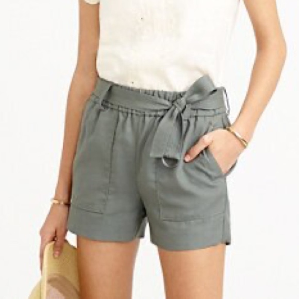 J.Crew Drapey Belted Pull-on Shorts